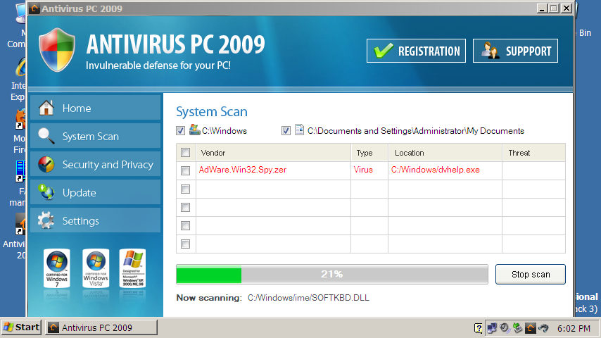 Antivirus PC 2009