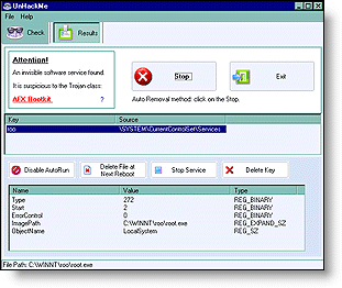 AFX RootKit Removal