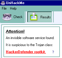 Hacker Defender Rootkit Detection