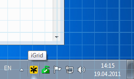 iGrid plots drawing grid over desktop