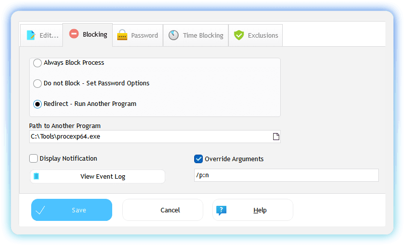 Redirect - Run Another Program
