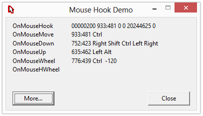 Mouse Hook Demo