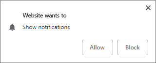 Allow Show Notifications