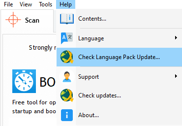 update the language pack