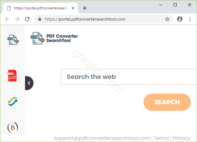 Remove PDFCONVERTERSEARCHTOOL.COM search hijacker