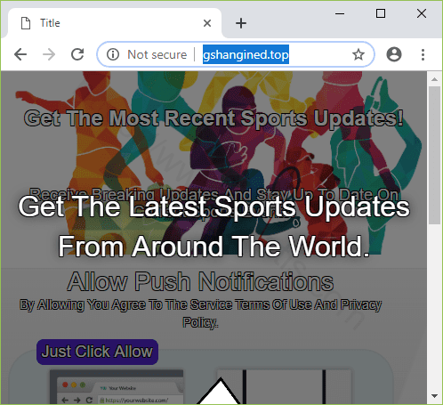 Remove GSHANGINED.TOP pop-up ads