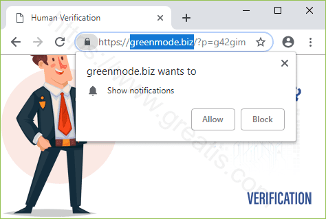 Remove GREENMODE.BIZ pop-up ads