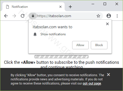 Remove ITABSOLAN.COM pop-up ads