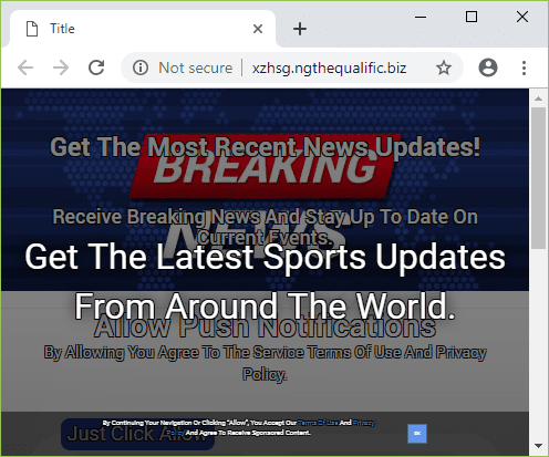 Remove NGTHEQUALIFIC.BIZ pop-up ads