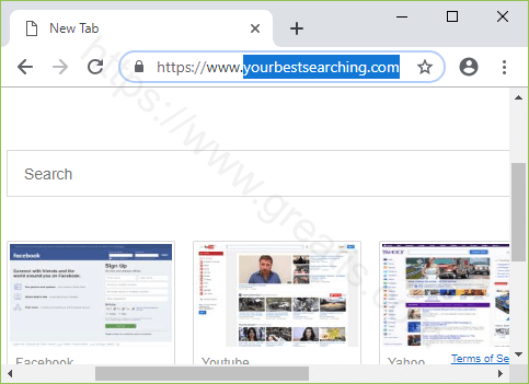 Remove YOURBESTSEARCHING.COM search hijacker