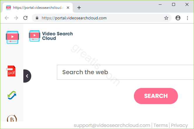 Remove VIDEOSEARCHCLOUD.COM pop-up ads