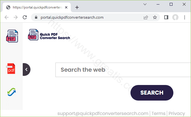 Remove QUICKPDFCONVERTERSEARCH.COM search hijacker
