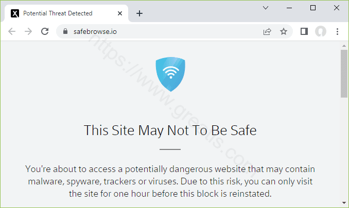 Remove WWW.SAFEBROWSE.IO pop-up ads