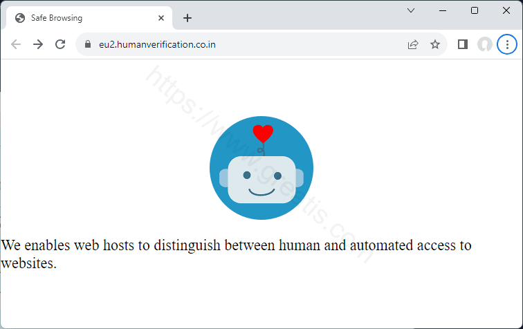 How to get rid of HUMANVERIFICATION.CO.IN virus