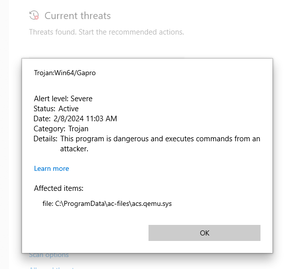 win64/gapro mentioned